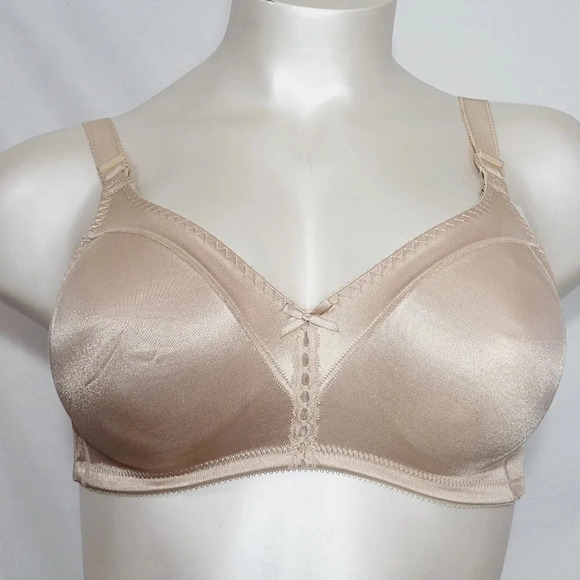 44D Bali 3820 Double Support Wire Free Bra Nude‎ - Picture 2 of 6